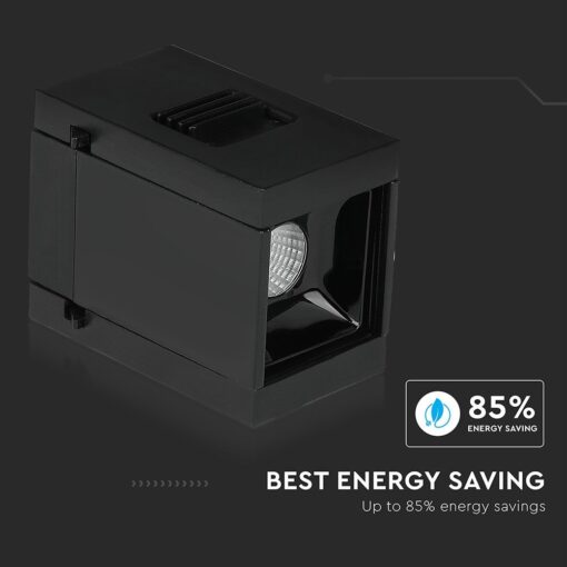 LED Μαγνητικό Φωτιστικό Ράγας 1W V-TAC Μαύρο CRI 90 24V 30° Φυσικό 4000K – 7959