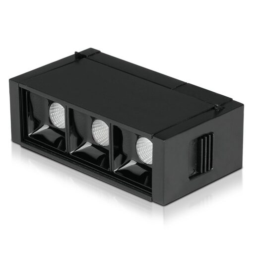 LED Μαγνητικό Φωτιστικό Ράγας 3W V-TAC Μαύρο CRI 90 24V 30° Φυσικό 4000K – 7961