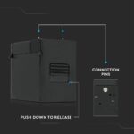 LED Μαγνητικό Φωτιστικό Ράγας 3W V-TAC Μαύρο CRI 90 24V 30° Φυσικό 4000K – 7961