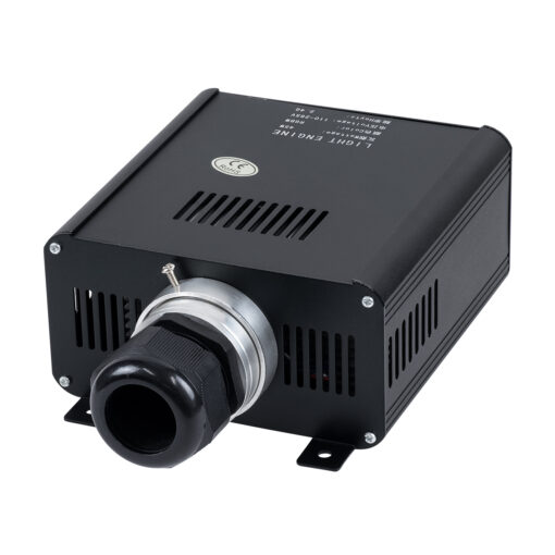 GloboStar® 79612 Μηχανή Οπτικής Ίνας Μονής Κεφαλής – Fiber Optic Light Machine Single Head LED 45W AC 220-240V με Ασύρματο Χειριστήριο RF 2.4Ghz Μ14 x Π26 x Υ8.5cm RGBW – 2 Years Warranty