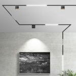 LED Μαγνητικό Φωτιστικό Ράγας 10W V-TAC Μαύρο CRI 90 24V 30° Θερμό 3000K – 7962