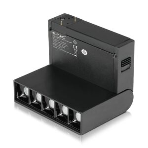 LED Μαγνητικό Φωτιστικό Ράγας 10W V-TAC Μαύρο CRI 90 24V 30° Θερμό 3000K – 7962