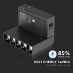 LED Μαγνητικό Φωτιστικό Ράγας 10W V-TAC Μαύρο CRI 90 24V 30° Θερμό 3000K – 7962