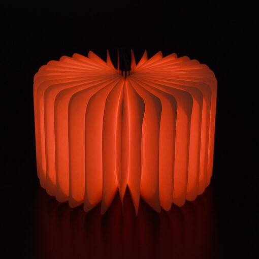 GloboStar® 79636 Vintage Ξύλινο Επιτραπέζιο Διακοσμητικό Φωτιστικό XL Βιβλίο LED SMD 4W 350lm DC 5V 2000mAh Επαναφορτιζόμενο με Καλώδιο Τροφοδοσίας USB RGB 21.5 x 16.5 x 2.2cm