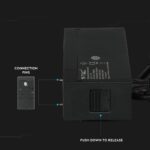 LED Μαγνητικό Κρεμαστό Φωτιστικό Ράγας 15W V-TAC Μαύρο CRI 90 24V 36° Φυσικό 4000K – 7969