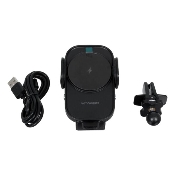 GloboStar® 79696 Μαγνητική Βάση Κινητού Αυτοκινήτου Smart Chip Max 15W USB σε USB Type-C με Κλιπ στον Αεραγωγό – Ασύρματη Φόρτιση και Υποστήριξη προσαρμογής για Διαφορετικά Κινητά Τηλέφωνα MagSafe QuickCharge 3.0