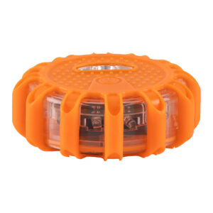 GloboStar® 79697 Φορητός Μαγνητικός Φάρος Οχημάτων – Ασφαλείας Έκτακτης Ανάγκης 2W 140lm με Φακό – Μπαταρίας 3xAAA (δεν Περιλαμβάνονται) Αδιάβροχος IP67 Κόκκινο – Ψυχρό Λευκό 6000K Φ10 x Υ3.5cm