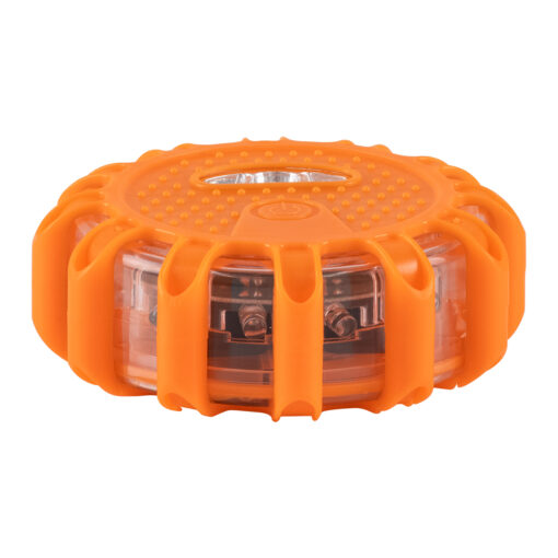 GloboStar® 79697 Φορητός Μαγνητικός Φάρος Οχημάτων – Ασφαλείας Έκτακτης Ανάγκης 2W 140lm με Φακό – Μπαταρίας 3xAAA (δεν Περιλαμβάνονται) Αδιάβροχος IP67 Κόκκινο – Ψυχρό Λευκό 6000K Φ10 x Υ3.5cm