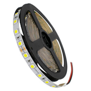 GloboStar® 70220 Ταινία LED SMD 5050 5m 14.4W/m 60LED/m 1728lm/m 120° DC 24V IP20 Ψυχρό Λευκό 6000K – 5 Χρόνια Εγγύηση