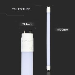 LED Λάμπα T8 G13 150cm 24W V-TAC PRO Samsung Chip 160° 3000lm Φυσικό Λευκό 4000K – 21674