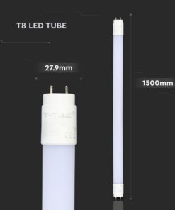 LED Λάμπα T8 G13 150cm 24W V-TAC PRO Samsung Chip 160° 3000lm Φυσικό Λευκό 4000K – 21674