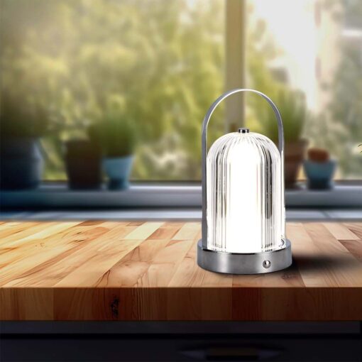 Φωτιστικό γραφείου LED 1W Eπαναφορτιζόμενο Χρώματος Χρωμίου Dimmable V-TAC – 7990