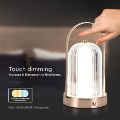 Φωτιστικό γραφείου LED 1W Eπαναφορτιζόμενο Mπρονζέ Χρώματος Dimmable V-TAC – 7991