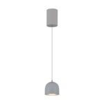 LED κρεμαστό φωτιστικό οροφής 8.5W 3000K θερμό λευκό με γκρι σώμα V-TAC – 7992