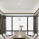 LED κρεμαστό φωτιστικό οροφής 8.5W 3000K θερμό λευκό με λευκό σώμα V-TAC – 7993