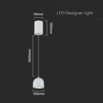 LED κρεμαστό φωτιστικό οροφής 8.5W 3000K θερμό λευκό με λευκό σώμα V-TAC – 7993