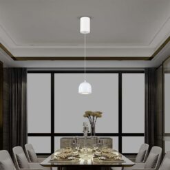 LED κρεμαστό φωτιστικό οροφής 8.5W 3000K θερμό λευκό με λευκό σώμα και On/Off αφής V-TAC – 7996