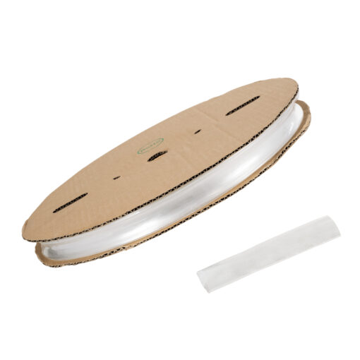 GloboStar® 79968 Θερμοσυστελλόμενο – Μακαρόνι Φ20mm/10mm – Ρολό Μήκους 100m Στεγανοποίησης για Όλες τις Neon Flex LED DC 24V & DC 230V Αδιάβροχο IP65 Φ43 x Υ4.5cm – Διάφανο