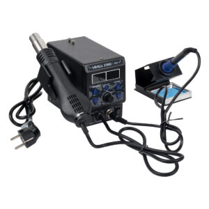 GloboStar® 79972 Ψηφιακός Σταθμός Συγκόλλησης 2in1 με Ψηφιακή Οθόνη – Κολλητήρι – Πιστόλι Θερμού Αέρα Hot Air Soldering Welding Gun και PID Προγραμματιζόμενο Σύστημα Ελέγχου Θερμοκρασίας – 1200W