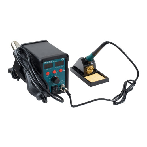 GloboStar® 79979 ProsKit SS-979 Ψηφιακός Σταθμός Συγκόλλησης 2in1 με Dual Digital Ψηφιακή Οθόνη – Κολλητήρι – Πιστόλι Θερμού Αέρα Hot Air Soldering Welding Gun και PID Προγραμματιζόμενο Σύστημα Ελέγχου Θερμοκρασίας – 760W