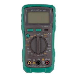 GloboStar® 79982 Ψηφιακό Πολύμετρο Proskit MT-1210 με Θήκη Προστασίας – Οθόνη 3 ½ – Buzzer και Βοηθητικό Φωτισμό