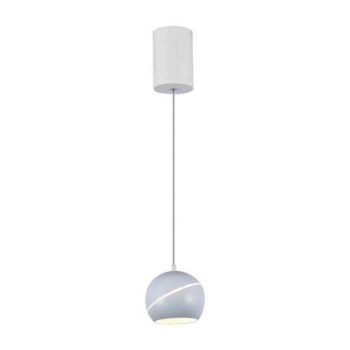 LED κρεμαστό φωτιστικό οροφής σφαίρα 8.5W 3000K θερμό λευκό με λευκό σώμα V-TAC – 7999