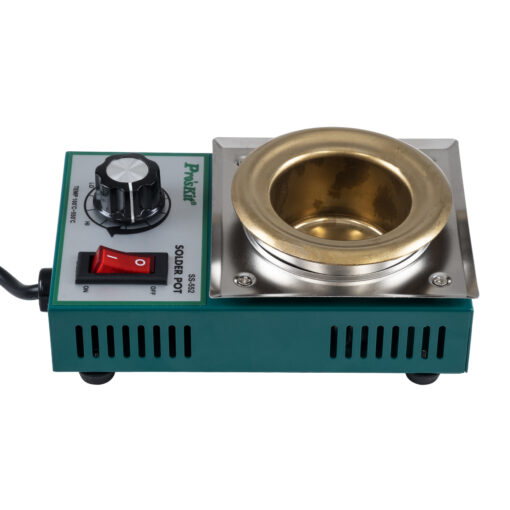 GloboStar® 79992 Proskit SS-552 Solder Pot – Δοχείο Συγκόλλησης Ρεύματος 200W AC 220-240V με Ρύθμιση Θερμοκρασίας 100°C έως 550°C Μ15 x Π9.5 x Υ5.2cm