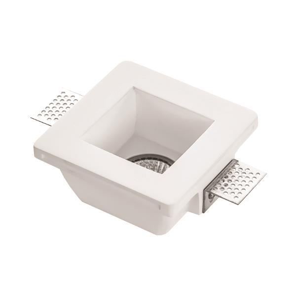 ΣΠΟΤ ΓΥΨΙΝΟ ΜΟΝΟ ΤΕΤΡΑΓΩΝΟ GU10 120x120x62 EUROLAMP 147-53202