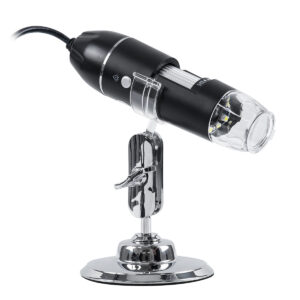 GloboStar® 79995 Digital Electron Microscope With 8 LED – Ψηφιακό Ηλεκτρονικό Μικροσκόπιο με 8 LED USB & Type-C Adapter DC 5v x1600 Zoom Mode – Video Camera 2MP 1600×1200 Φ3.5 x Υ12cm