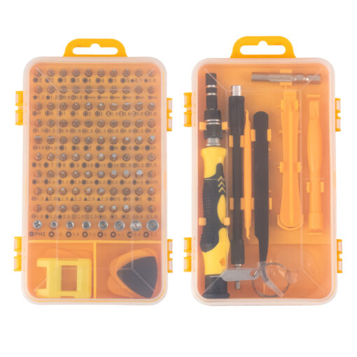 GloboStar® 79998 Επαγγελματικό Mini Σετ Εργαλείων 115 Εξαρτημάτων σε 1 DIY Tool Kit – Για Επισκευές iPhone,Samsung κλπ Κινητά Τηλέφωνα – PC – Laptop – Xbox – Ρολογιών – Οπτικά – Γυαλιά και Γενικών Μικρόεπισκευών Λεπτομέρειας με Μαγνητικό Κατσαβίδι