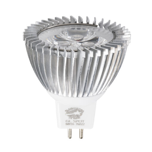 GloboStar® 76022 Σποτ LED GU5.3 MR16 3W 260lm 30° DC 12V IP20 Φ5 x Υ5.2cm Θερμό Λευκό 2700K – 2 Χρόνια Εγγύηση