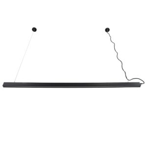 GloboStar® OFFICE 61024-P Γραμμικό Κρεμαστό Φωτιστικό Linear LED 18W 2200lm 120° AC 220-240V Μ120 x Π2 x Υ4cm Φυσικό Λευκό 4500K – Μαύρο – 3 Years Warranty