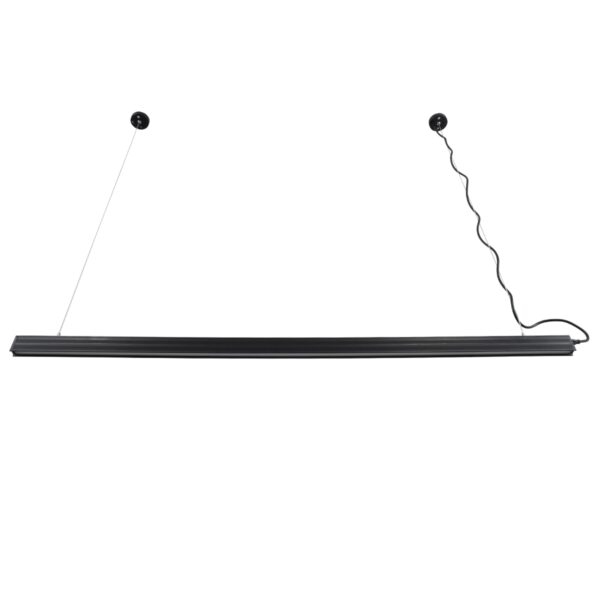 GloboStar® OFFICE 61024-P Γραμμικό Κρεμαστό Φωτιστικό Linear LED 18W 2200lm 120° AC 220-240V Μ120 x Π2 x Υ4cm Φυσικό Λευκό 4500K – Μαύρο – 3 Years Warranty