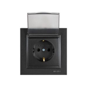 ΠΡΙΖΑ ΣΟΥΚΟ ΚΑΠΑΚΙ 16A ΜΑΥΡΟ EUROLAMP – 152-10333