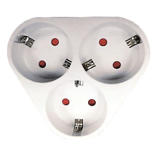 ΑΝΤΑΠΤΟΡΑΣ ΑΠΟ ΣΟΥΚΟ ΣΕ 3 ΣΟΥΚΟ ΟΒΑΛ ΜΕ ΠΡΟΣΤΑΣΙΑ ΕΠΑΦΩΝ EUROLAMP 147-10006