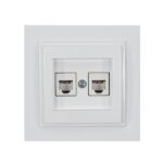 ΠΡΙΖΑ ΤΗΛΕΦΩΝΟΥ ΔΙΠΛΗ RJ 11 ΛΕΥΚΗ EUROLAMP – 152-10139