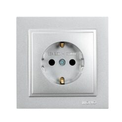 ΠΡΙΖΑ ΣΟΥΚΟ 16A ΜΕ ΠΑΙΔΙΚΗ ΠΡΟΣΤΑΣΙΑ ΑΣΗΜΙ EUROLAMP – 152-10431