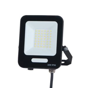 ΠΡΟΒΟΛΕΑΣ LED SMD 30W ΜΑΥΡΟΣ IP66 6500K PLUS EUROLAMP – 147-69006