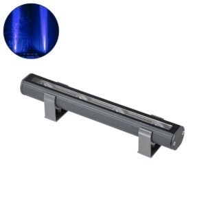 GloboStar® WINDOW-BARI 90539 Αρχιτεκτονικό Φωτιστικό Ανάδειξης Παραθύρων Window Light LED 12W 960lm 8×180° DC 24V Αδιάβροχο IP67 L30 x W4 x H3.5cm Μπλε – Γκρι Ανθρακί – 3 Years Warranty