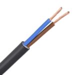 ΚΑΛΩΔΙΟ ΕΥΚΑΜΠΤΟ H05VV-F 2X1,5mm² ΜΑΥΡΟ (100m/roll) EUROLAMP – 150-13153