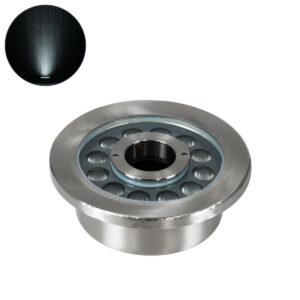 GloboStar® UNDERWATER-DENIS 90436 Υποβρύχιο Χωνευτό Φωτιστικό Σποτ Ειδικό για Σιντριβάνια – Πισίνες – Τζακούζι LED 9W 900lm 30° DC 24V Αδιάβροχο IP68 Φ16.7 x Υ7.5cm Ψυχρό Λευκό 6000K – Ανοξείδωτο Ατσάλι SS304 – 3 Years Warranty