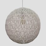 ΦΩΤΙΣΤΙΚΟ ΚΡΕΜΑΣΤΟ ΜΟΝΟΦΩΤΟ Ε27 MAX40W Φ50x50cm ΣΧΟΙΝΙ ΛΕΥΚΟ EUROLAMP 144-32003