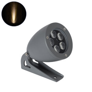 GloboStar® TREELIGHT-TREESPO 90469 Σποτ Φωτισμού Ειδικό για Φυτά – Δέντρα LED 12W 1320lm 15° DC 24V Αδιάβροχο IP67 Μ9 x Π11 x Υ9cm Θερμό Λευκό 2700K – Γκρι Ανθρακί – 3 Years Warranty