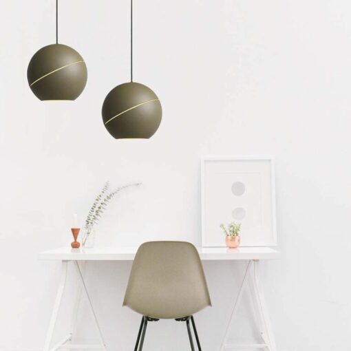 LED κρεμαστό φωτιστικό οροφής σφαίρα 8.5W 3000K θερμό λευκό με champagne gold σώμα V-TAC – 8000