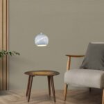 LED κρεμαστό φωτιστικό οροφής σφαίρα 8.5W 3000K θερμό λευκό με λευκό σώμα και On/Off αφής V-TAC – 8002