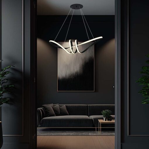 Κρεμαστό Φωτιστικό LED 24W Μαύρο V-TAC 3240lm Θερμό Λευκό 3000K – 8010