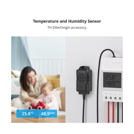 GloboStar® 80102 SONOFF THS01 Temperature and Humidity Sensor Measuring Range From -40℃ to +85℃ – Cable Length 50cm