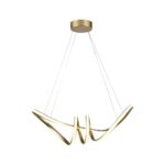 Κρεμαστό Φωτιστικό LED 24W Χρυσό V-TAC 3240lm Θερμό Λευκό 3000K – 8011