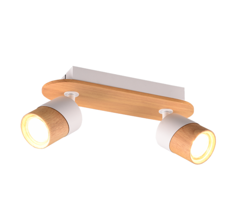 Φωτιστικό Οροφής Trio Lighting 2xGU10 Ξύλινου Χρώματος – 801100231