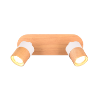 Φωτιστικό Οροφής Trio Lighting 2xGU10 Ξύλινου Χρώματος – 801100231
